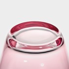 Стаканы Magistro «Иллюзия», 475 мл, 8×15 см, набор 6 шт., стекло, розовые - Фото 4