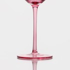 Бокал стеклянный для вина Magistro «Иллюзия», 550 мл, 10×24 см, цвет розовый - Фото 3