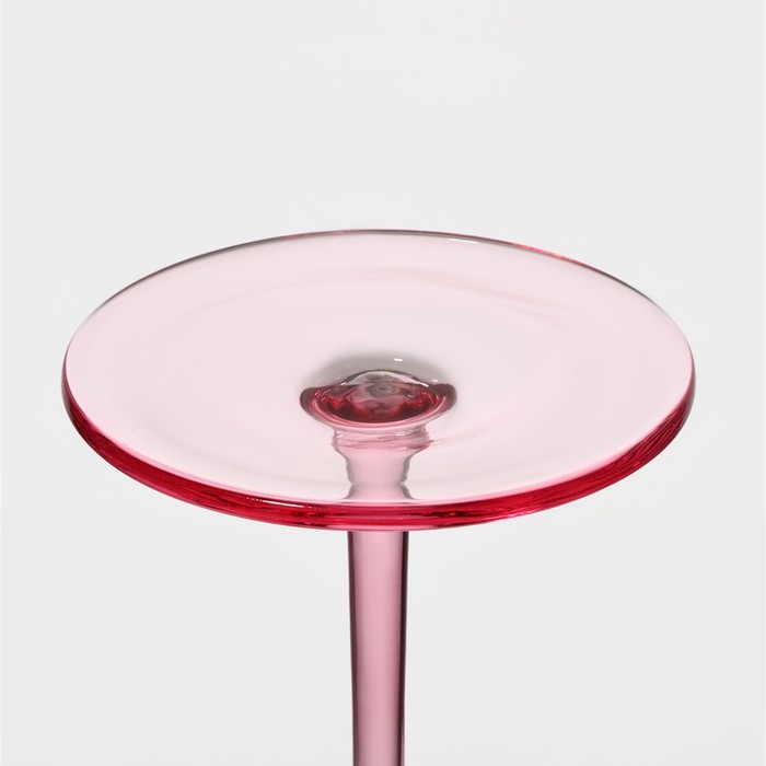 Бокал из стекла для вина Magistro «Иллюзия», 550 мл, 10×24 см, цвет розовый - фото 1909071666