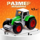 Трактор металлический «Фермер», цвет зелёный - фото 8692653