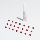 Когти накладные "Антицарапки" (20 шт), размер S, красные с блестками - Фото 5