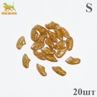 Когти накладные "Антицарапки" (20 шт), размер S, золотые с блестками - Фото 1