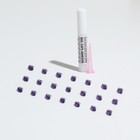 Когти накладные "Антицарапки" (20 шт), размер S, фиолетовые с блестками - Фото 5