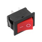 Переключатель красный, 250 В, 6 A, 2 контакта, RWB-201, SC-768, размер  Mini - фото 10197020