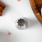 Насадка кондитерская «Французская звезда», d=3,5 см, выход 1,5 см, нержавеющая сталь - Фото 2
