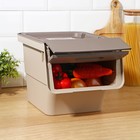 Ящик для овощей IDEA «Смарт», 12 л, 26×34×24 см, латте - Фото 3