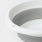 Таз складной «Флекс», 5.5 л, 32.5×33×4.5 см, смоки - Фото 5