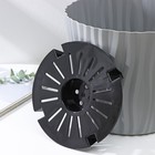 Кашпо для цветов со вставкой «Волна», 8 л, d=25 см, h=21.5 см, цвет серый - Фото 3