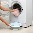 Таз складной «Флекс», 5.5 л, 32.5×33×4.5 см, морская волна - Фото 9