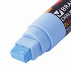 Маркер меловой BRAUBERG "POP-ART", 15 мм, сухостираемый, для гладких поверхностей, голубой - Фото 3