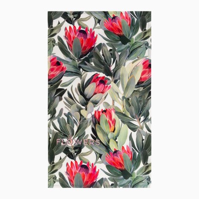 Полотенце «Этель» Flowers, 40×73 см, 100% хлопок, саржа 190 г/м²