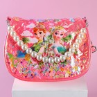 Сумка детская на клапане, 6х12х16 см,  регулируемый ремень, ярко-розовый МИКС - фото 21975208