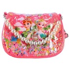 Сумка детская на клапане, 6х12х16 см,  регулируемый ремень, ярко-розовый МИКС - фото 21975210