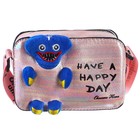 Сумка детская на молнии, 6х11х13 см, регулируемый ремень, розовый МИКС - фото 21975217