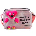 Сумка детская на молнии, 6х11х13 см, регулируемый ремень, розовый МИКС - фото 21975220