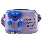 Сумка детская на молнии, 6×11×13 см, регулируемый ремень, фиолетовый, МИКС - фото 21975229 Сумка детская на молнии, 6×11×13 см, регулируемый ремень, фиолетовый, МИКС - фото 21975229