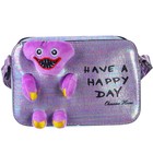 Сумка детская на молнии, 6×11×13 см, регулируемый ремень, фиолетовый, МИКС - фото 21975231 Сумка детская на молнии, 6×11×13 см, регулируемый ремень, фиолетовый, МИКС - фото 21975231