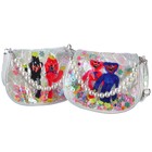 Сумка детская на клапане, 6х12х16 см,  регулируемый ремень, белый МИКС - фото 21975283