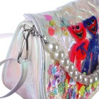 Сумка детская на клапане, 6х12х16 см,  регулируемый ремень, белый МИКС - фото 21975285