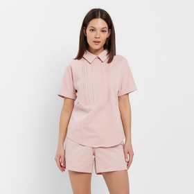 Костюм женский (рубашка, шорты) MINAKU: Enjoy цвет розовый, размер 42
