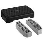 УЦЕНКА Степ – платформа ONLYTOP, 2-уровневая, 47×27×13 см, до 80 кг, чёрная - Фото 2