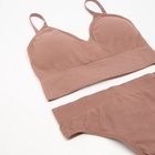 Комплект нижнего белья женский (топ, трусы) Collorista, цвет кофе, размер 42-44 - Фото 10