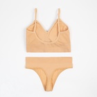 Комплект нижнего белья женский (топ, трусы) Collorista, бежевый, размер 42-44 - Фото 11