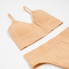Комплект нижнего белья женский (топ, трусы) Collorista, бежевый, размер 42-44 - Фото 10