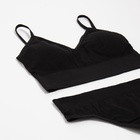 Комплект нижнего белья женский (топ, трусы) Collorista, чёрный, размер 42-44 - Фото 11