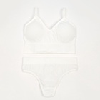 Комплект нижнего белья женский (топ, трусы) Collorista, белый, размер 42-44 - Фото 9