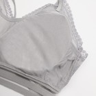 Комплект женский (топ, трусы) цвет серый, размер 42-44 9424453