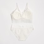 Комплект женский (топ, трусы) цвет белый, размер 42-44 - фото 808897794