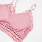 Комплект женский (топ, трусы) цвет тёмно-розовый, размер 42-44 - фото 809135648