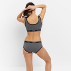 Комплект женский (топ, трусы), цвет темно-серый, размер 42-44 9424465