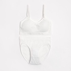 Комплект нижнего белья женский (топ, трусы) Collorista, белый, размер 42-44 - Фото 11