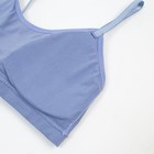 Комплект женский (топ, трусы), цвет серо-голубой, размер 42-44 - Фото 4
