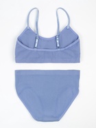 Комплект нижнего белья женский (топ, трусы) Collorista, серо-голубой, размер 42-44 - Фото 7