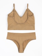 Комплект нижнего белья женский (топ, трусы) Collorista, песочный, размер 42-44 - Фото 11