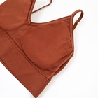 Комплект нижнего белья женский (топ, трусы) Collorista, коричневый, размер 42-44 - Фото 13