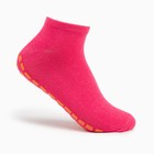 Носки женские противоскользящие, цвет розовый, размер 23-25 (36-40) - фото 321375828