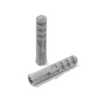 Шуруп-кольцо, ТУНДРА, с дюбелем,  4х50 мм, белый цинк, 6 шт - фото 24588210