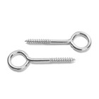 Шуруп-кольцо, ТУНДРА, с дюбелем,  4х50 мм, белый цинк, 6 шт - фото 24588212