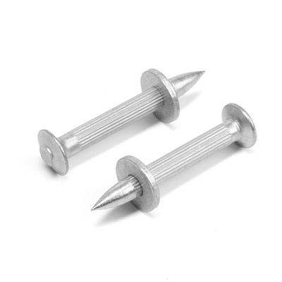 Дюбель-гвоздь «ТУНДРА», гвоздевой, для монтажного пистолета, оцинкованный, 4.5×40 мм, 0.5 кг