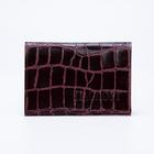 Обложка для паспорта, цвет бордовый - Фото 1