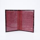 Обложка для паспорта, цвет бордовый - Фото 3