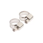 Хомут червячный Park, диаметр 8-12 мм, ширина 8 мм, нержавеющая сталь, 2 шт. - фото 42755949