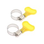 Хомут червячный с ключом Park, диаметр 12-20 мм, ширина 8 мм, нержавеющая сталь, 2 шт. - Фото 2