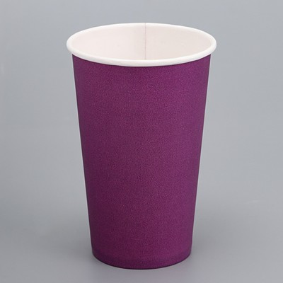 Стакан бумажный "Фиолетовый"  450 мл, диаметр 90 мм
