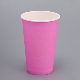 Стакан бумажный "Розовый"  450 мл, диаметр 90 мм
