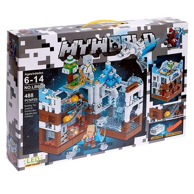 Конструктор Мой мир, со световыми элементами, 488 деталей